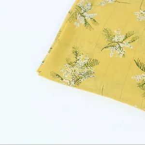 绍兴制造批发雪纺印花面料花卉图案厂家供应商100% 涤纶女式布