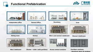 Casa Contenedor Modular Prefabricada Personalizada de Dos Pisos, Desmontable, con Panel Sándwich de Acero, Ecológica, de Instalación Rápida - Product Image 6