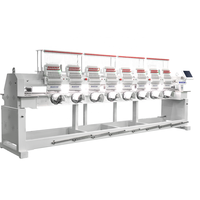 Machine à broder les casquettes informatisée 8 têtes de Chine, écran tactile 10 pouces, 1000 SPM, 2 millions de points, mémoire, nouvelle, pour usage domestique et commercial, certifiée CE
