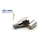 Conector macho tipo F recto coaxial RF para conectores de compresión de Cable RG6 Conector F macho