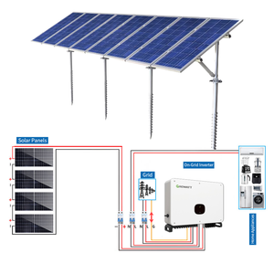 Система умного энергоснабжения для дома 10 кВт (гибридная/автономная/сетевая) с MPPT, литий-ионными солнечными панелями и микроинвертором, сертифицированная CE (ЕС) - Product Image 1