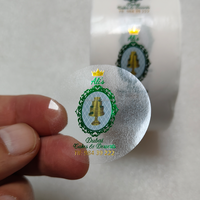 Autocollant 3D avec logo en feuille d'or transparente, imperméable et résistant aux UV, prix d'usine, étiquette en feuille d'argent transparente