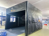 Simulateur de golf gonflable étanche à l'air Tente de simulateur de pratique de golf gonflable personnalisée Cage de frappe de golf gonflable