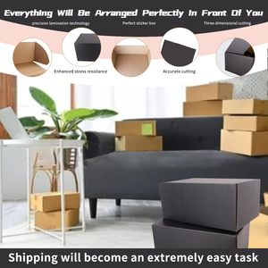 Caja de Papel Plegable para Envíos de Ropa con Impresión Personalizada, Caja de Cartón Rígido Corrugado para Alimentos, Embalaje de Cartón Kraft Marrón - Product Image 3