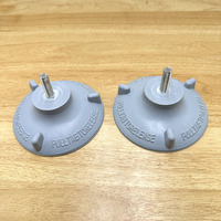 Ventouses en caoutchouc 8x25mm pour pieds de chaise de baignoire, protections à visser, ventouses épaissies pour toilettes, grandes ventouses
