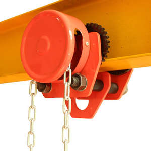 Carro liso suspendido monorriel manual de 2 toneladas utilizado para levantar con vigas planas de polipasto en I-Beam - Product Image 5