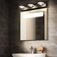 Applique murale méditerranéenne moderne avec lumière LED pour miroir, luminaire de coiffeuse réglable, télécommande, taille personnalisable