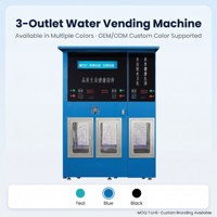 Máquina Expendedora de Agua con Medidor Digital RO 800 GPD, Kiosco de Recarga de Agua Purificada para Jardín de Infancia y Escuela Primaria, Puerta S1