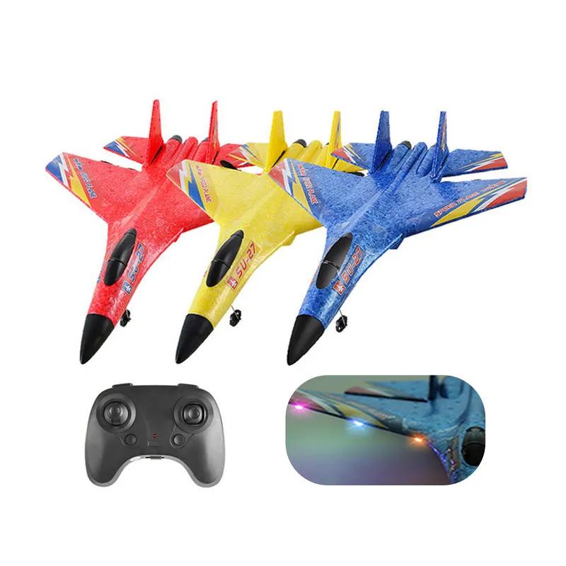 Hot SU-27 RC Airplane Crash-resistant Anti-fall Remote Control Airplane Model For Children Kids Birthday Gift