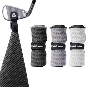 Serviettes de golf magnétiques en tissu gaufré de haute qualité, personnalisées, écologiques, pour la gym, le <span class=keywords><strong>fitness</strong></span> et le sport - Product Image 1
