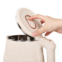 Bouilloire électrique multifonction en verre et plastique de 1,8 L avec infuseur pour tisanes, thés aux fleurs et eau bouillante