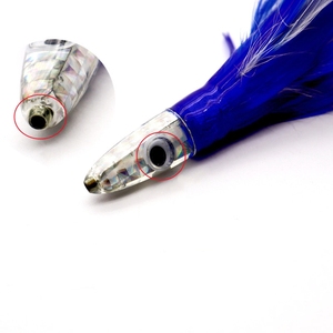 Oberrechts RJ320 Federn-Trollei-Köder 32 g Jig Fishing Köder Acrylkopf Oktopus-Rocken Maschine Köder <span class=keywords><strong>Marlin</strong></span>-Thunfisch-Köder - Product Image 4