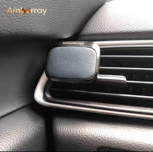 Diffuseur de parfum de luxe pour <span class=keywords><strong>voiture</strong></span> en métal et bois, longue durée, parfum léger, accessoire pour grille d'aération - Product Image 5