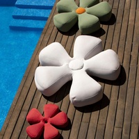 Matelas Gonflable de Luxe en PVC 0,3 mm d'Épaisseur, Flotteur de Piscine en Forme de Fleur, Chaise Longue en Tissu, Couleur Personnalisable pour Piscine Extérieure et Plage