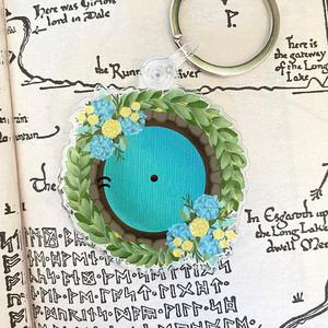 Hobbit lỗ bookish lotr Tolkien nerdy bookish nhựa Keychain tùy chỉnh bán buôn xe Móc khóa móc áo thời trang móc áo Acrylic móc khóa - Product Image 3