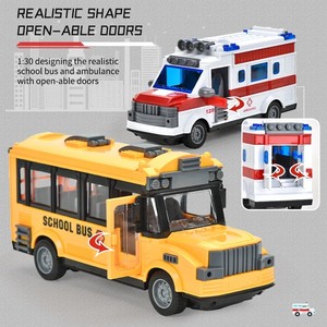 Jouets de bus scolaire télécommandés Huiye, simulation à grande vitesse, ambulance d'urgence, jouet de jeu d'imitation, jouets de voiture électrique amusants pour enfants, cadeaux - Product Image 3