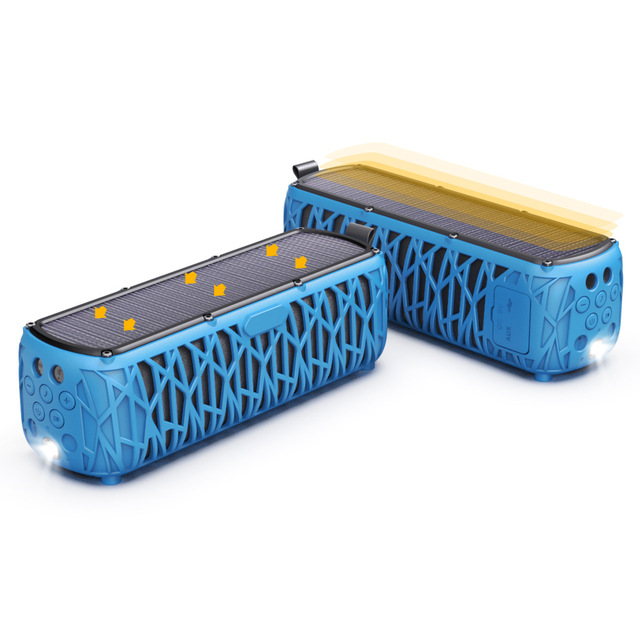 New Cross-border Model ES-T61 Solar-powered for 5.0 Speaker Outdoor Cycling IPX6-level Triple protection Design 10W Power