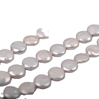Perles d'eau douce naturelles blanches à fort lustre, baroques, plates, rondes, bouton, 11-12mm, en vrac, pour bijoux DIY, Chine, sac OPP