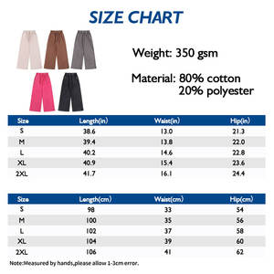 350GSM pantalones de chándal pesados lavados desgastados, de gran tamaño pierna recta Street Joggers - Product Image 4