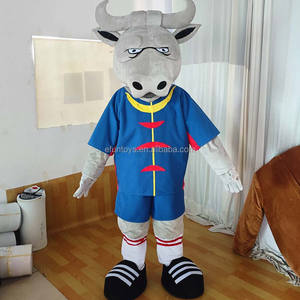 Efun MOQ 1 pieza profesional personalizado Bull mascota disfraz adulto dibujos animados Animal Cosplay Navidad vacaciones mascota disfraz para la venta - Product Image 1