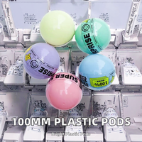 Capsules en plastique Ruike pour distributeurs de jouets, salles de jeux, personnalisables, modèle 75 mm JF0063, vente en gros