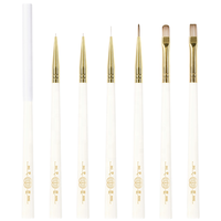 Baowang Luxury Classical White Jade Series Professional Manicurist Set High Acrylic Nail Art Brush UV Gel Nail Polish Nylon