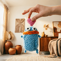 Pochette en crochet Monstre avec de grands yeux pour les bureaux de la salle d'étude, cadeau de vacances