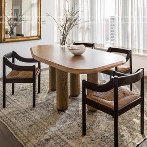 Chaise de salle à manger vintage rétro en <span class=keywords><strong>rotin</strong></span> modèle design pour meubles de maison <span class=keywords><strong>fauteuil</strong></span> à coussin souple pour salle de réunion - Product Image 1