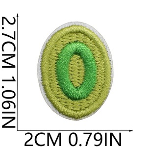 Parches Bordados Coloridos de Dibujos Animados al por Mayor 2026, Números de la A a la Z, Letras Termoadhesivas para Gorras, Ropa Infantil y Bolsas - Product Image 6