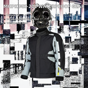 Adults <b>Waterproof</b> Windproof Breathable 220g Polyester/Nylon Unisex Sportswear Motorcycle Off-road <b>Jacket</b> - Product Image 2