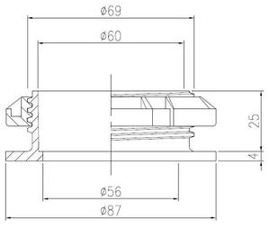 Prise simple filetée Kansaikako, type droit (50A) – Prise simple en PVC à traverser le mur - Product Image 6