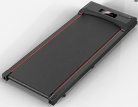 Tapis roulant pliable ultra-fin électrique pas cher avec écran LED, portable, pour la maison, machine à courir de bureau