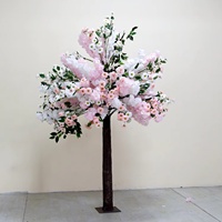Luckygoods FZS220419-1 Ornement Arbre de mariage en soie, mini arbre artificiel de fleurs de cerisier, centre de table pour mariage
