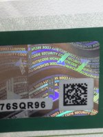 Certificat de haute qualité avec filigrane, micro-texte, invisible aux UV, pour la certification
