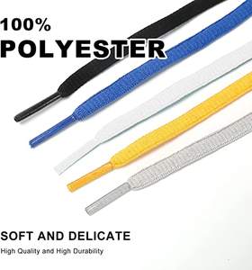 6mm 타원형 신발 끈 교체 1/4 "운동화 및 캐주얼 신발 용 하프 라운드 신발 끈 - Product Image 4