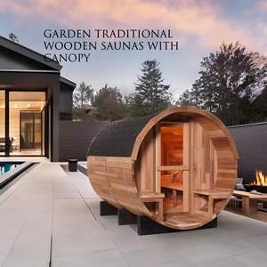 <span class=keywords><strong>Sauna</strong></span> en bois massif traditionnel d'extérieur SH1824, en cèdre, épicéa ou pruche, très populaire en Pologne - Product Image 2