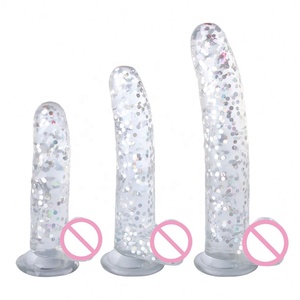 Gode anal en cristal de gelée douce Girlspower Vagin féminin Tunnel anal Plugs Pénis Masturbation Masseur Permanent Anal Plug Dick - Product Image 1