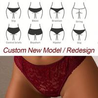 Groothandel Sexy Dameskantonderbroek Zwart Doorschijnend Sheer Ondergoed Hete Mid-rise Transparante Bikini Broekjes Hoge Snijding Onderbroekjes