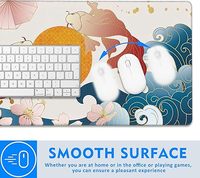 Tapis de Souris de Jeu Chinois à Thème Dessin Animé, Tapis de Table Ondulé Antidérapant, Base en Caoutchouc Imperméable, Grand Accessoire de Bureau, Cadeau