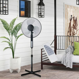 16-дюймовый вентилятор переменного тока, осевой промышленный вентилятор, пластиковый стоячий солнечный вентилятор для RV 220 В, электрическое воздушное охлаждение для наружных отелей и домашних хозяйств - Product Image 4