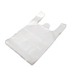 Cheapest PE Food Vest Convenient Bag Thickened Food Packing Takeaway Bag Disposable Tote Bag