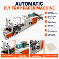Machine pour la fabrication de pièges à insectes volants à bande adhésive double face, étanche, pour l'agriculture
