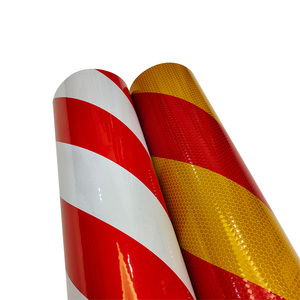 Tự dính Pet đôi-màu giao thông rào cản phản chiếu phim Vinyl tấm cho giao thông cảnh báo an toàn - Product Image 3