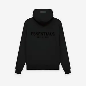 FOG Essentials2022 Official Website Authentic Front Letter Flocking Letter Fashion High Street New Hooded Hoodie