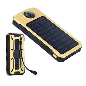 大容量Dropshipping便携式智能USB充电器盒太阳能电池电线发电机户外野营带生态原始设备制造商标志
