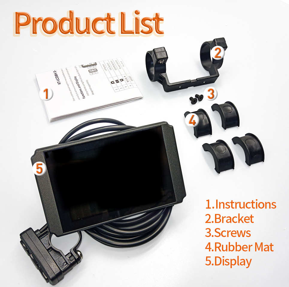 thumbnail image 2 of Electric Bike LCD Display, Meter 24V 36V 48V Control Panel Electric Bicycle S866 LCD Display Electric Bike LCD Display With Waterproof Plug For Electric Bikes 2 of 13