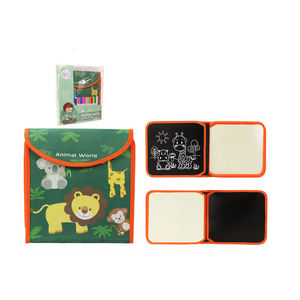 Venta caliente juguete educativo DIY Color Graffiti tablero de dibujo portátil pizarra libro para niños - Product Image 1
