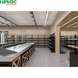 ชั้นวางผลไม้และผักในซูเปอร์มาร์เก็ตแบบอเมริกันพร้อมตู้แช่ - Product Image 4