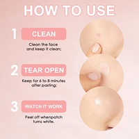 Patch hydrocolloïde pour soins de la peau anti-acné anti-acné avec logo personnalisé