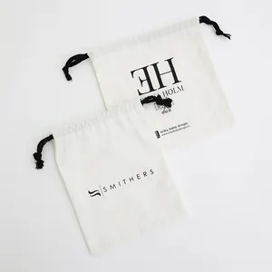 Wholesale Eco Muslin Cotton Linen Gift Packaging Dust Bag Organic Cotton Drawstring Bag